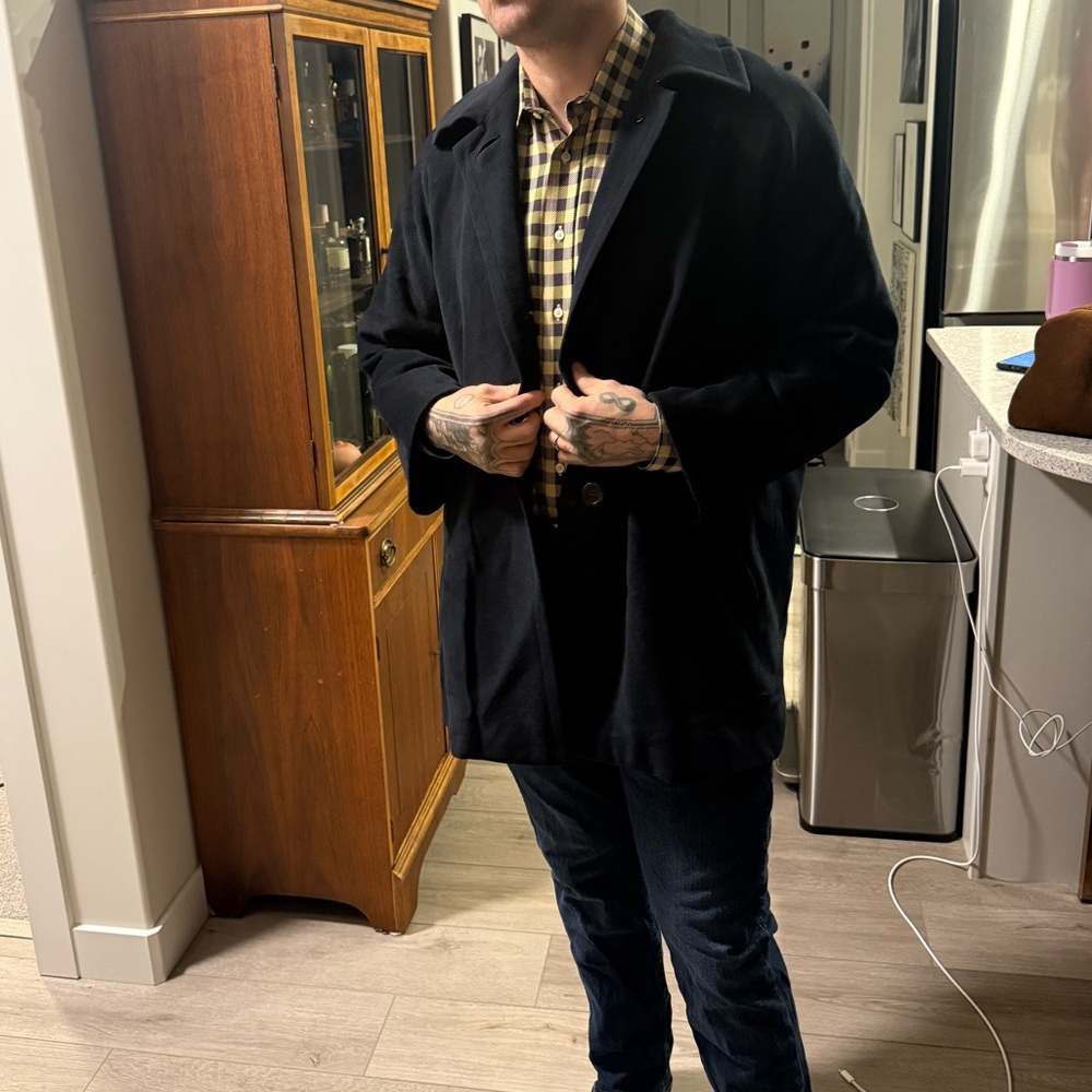 Small/MediumAquascutum London Overcoat in Navy